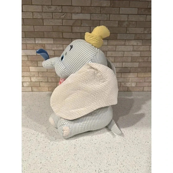 Disney Store Dumbo Flying Elephant Seersucker Plush Toy‎ Stuffed b14 - Picture 2 of 6